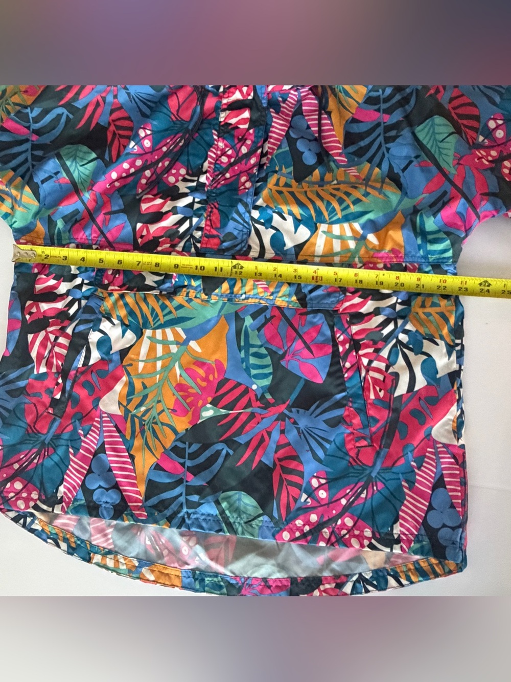 Lauren James Multicolor Tropical Print Hooded Raincoat - Picture 3 of 6